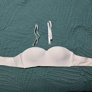 White Strapless Bra